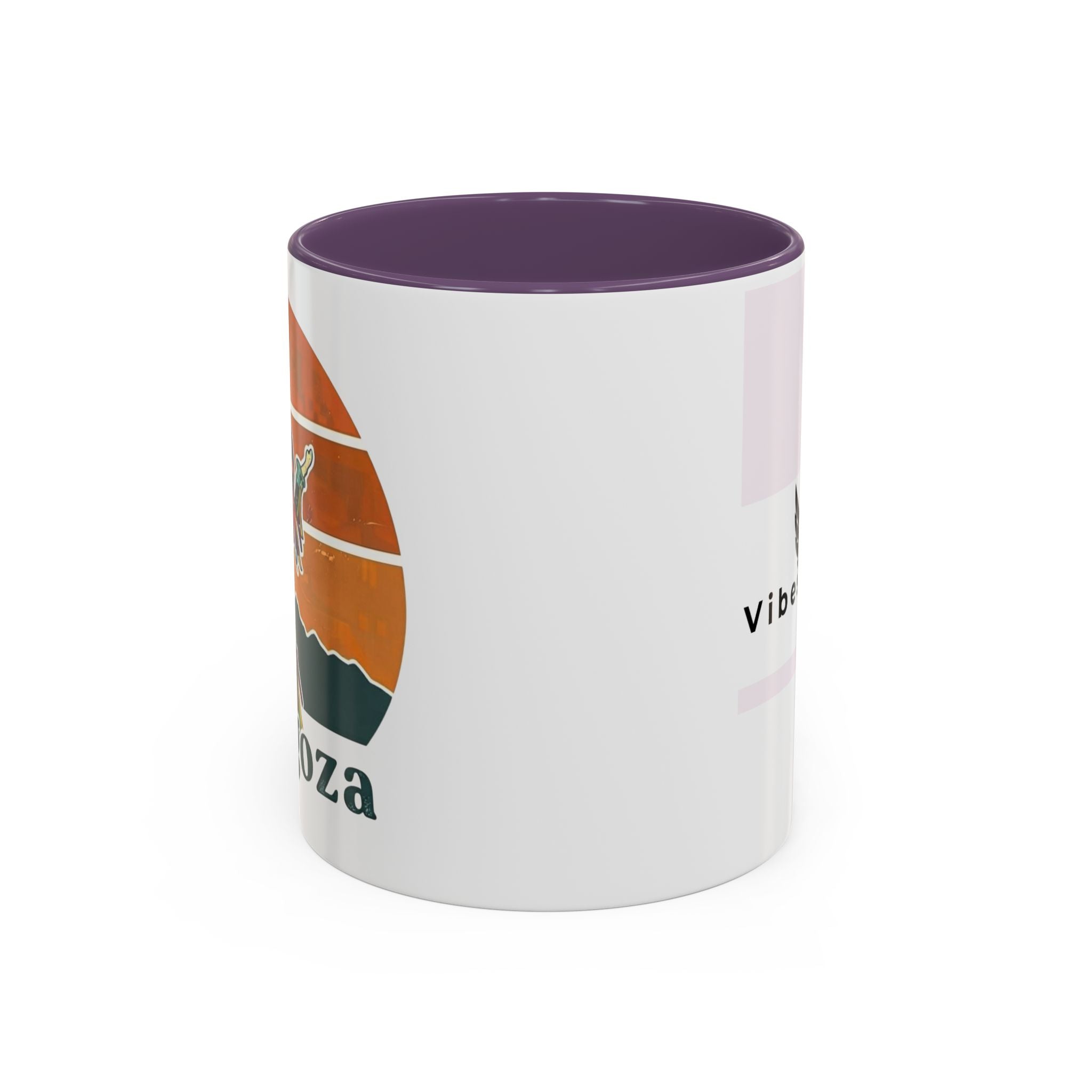 Vibes 0212 Accent Coffee Mug — Retro Sunset Design (11/15oz)