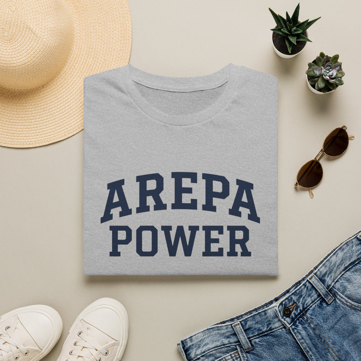 Arepa T-Shirt – 'Arepa Power' Venezuelan Food Graphic Tee