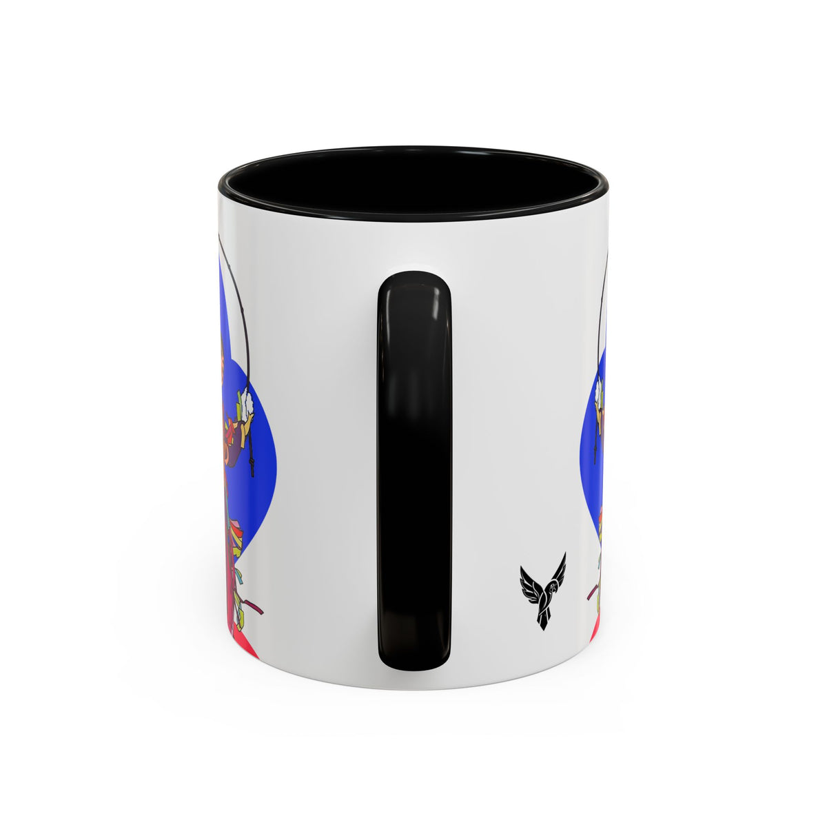 Colorful Jester Accent Coffee Mug — Vibrant Harlequin Dance Design (11/15oz)