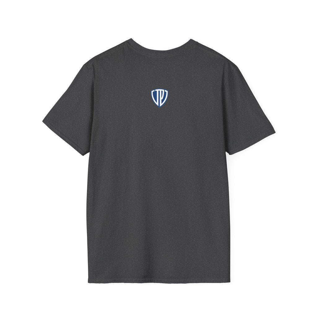 Shield Crest Pocket Tee — Retro Badge Logo T‑Shirt