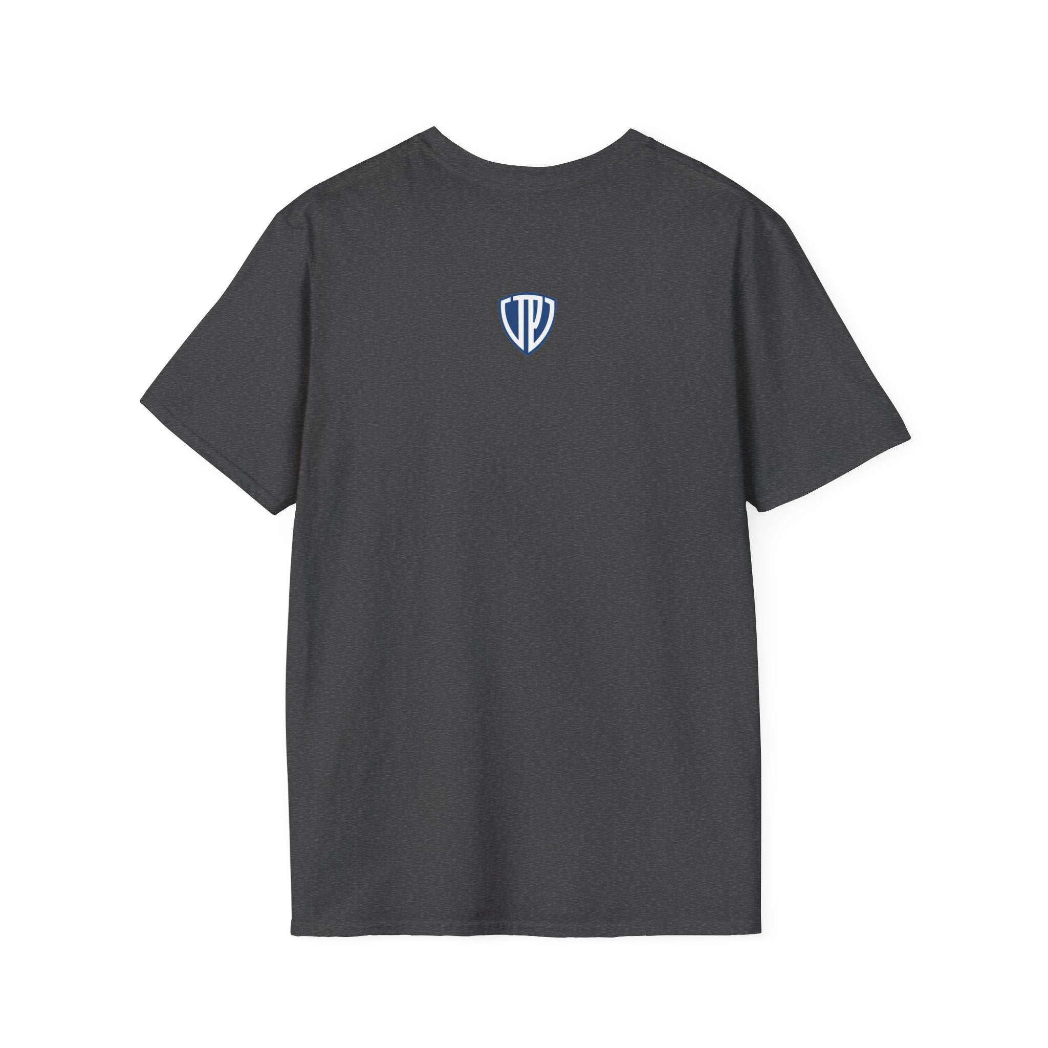 Shield Crest Pocket Tee — Retro Badge Logo T‑Shirt
