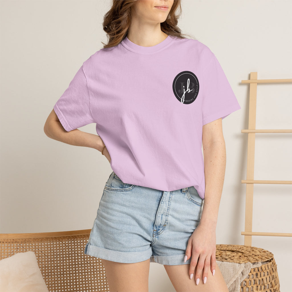 Logo Circle T‑Shirt — Minimal Black JB Design Tee