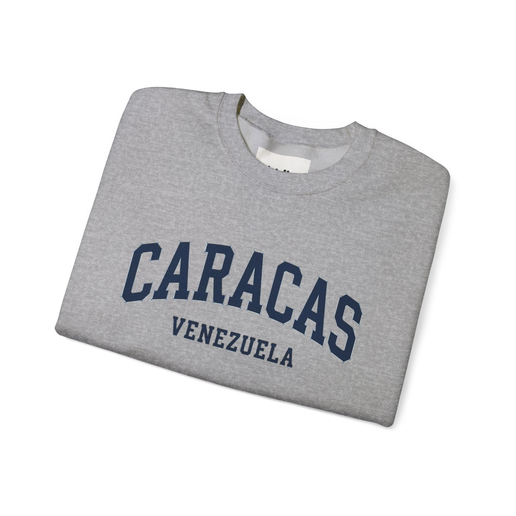 Caracas Venezuela Sweatshirt | City Name Crewneck, White College Style