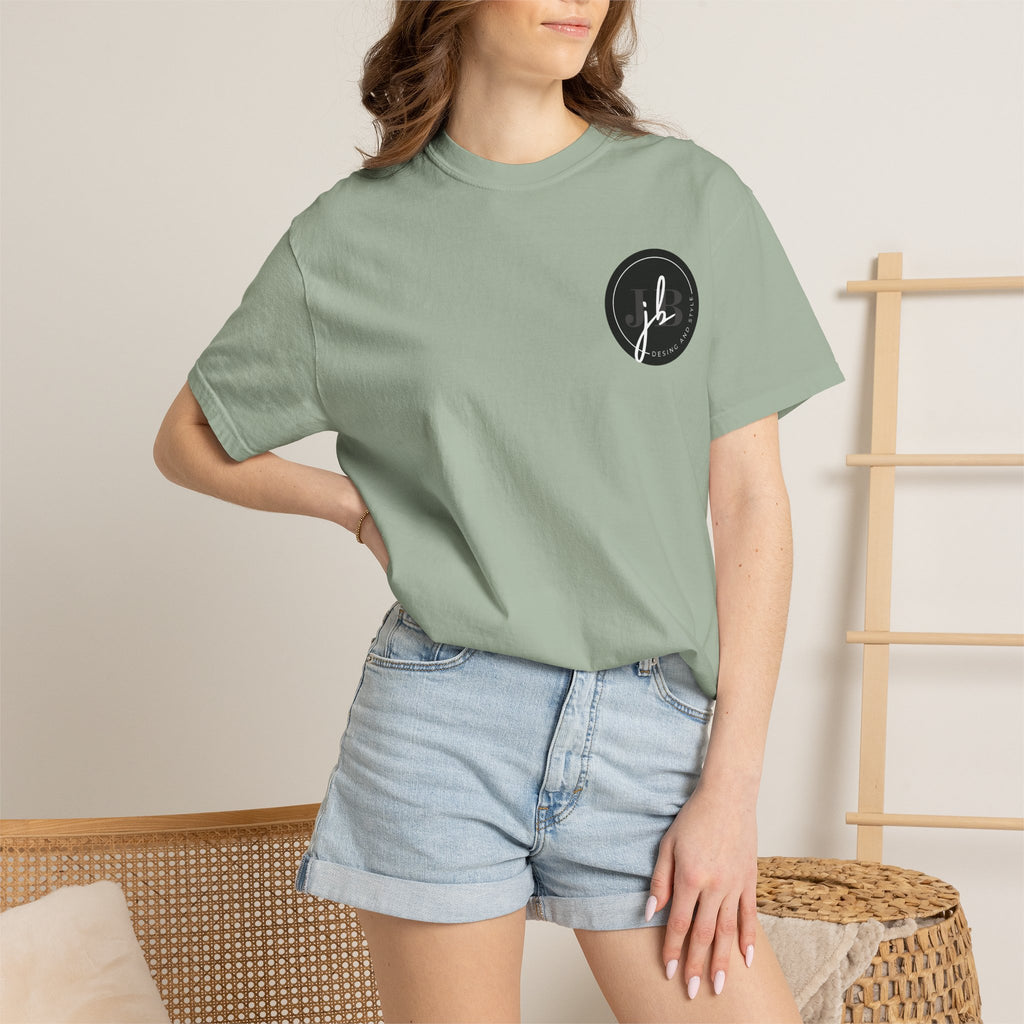 Logo Circle T‑Shirt — Minimal Black JB Design Tee