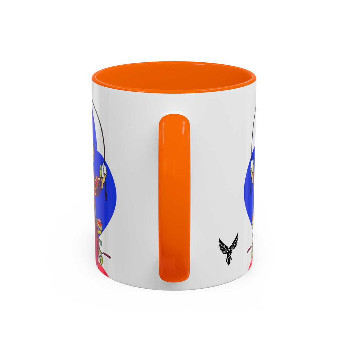 Colorful Jester Accent Coffee Mug — Vibrant Harlequin Dance Design (11/15oz)